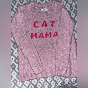 Cat mama cashmere sweater